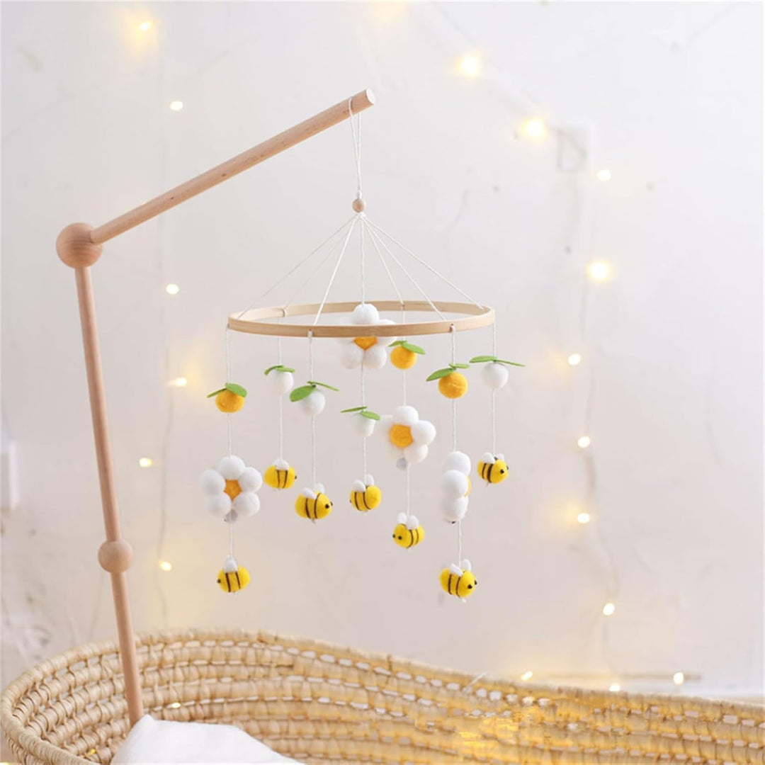 Herfair Bienen Baby Mobiles Bettglocke Blumen, Mobile Baby Windspiele Babybett Anhänger Baby Mobile