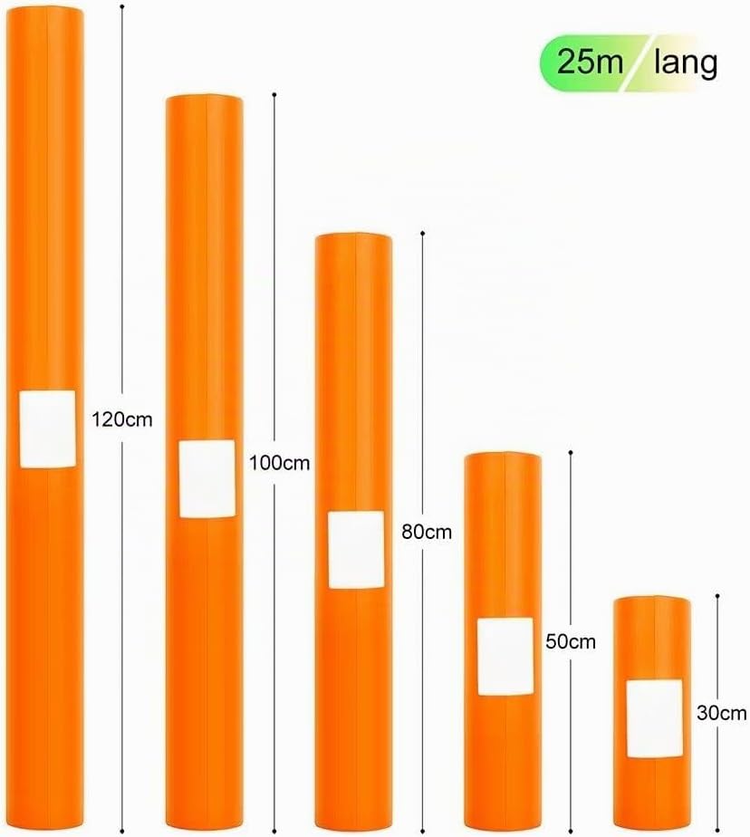 Tischdeckenrolle, 1 × 25M, Orange, Einweg Vlies Stoffähnlich Tischdecke Rolle, Meterware Tischtuchro