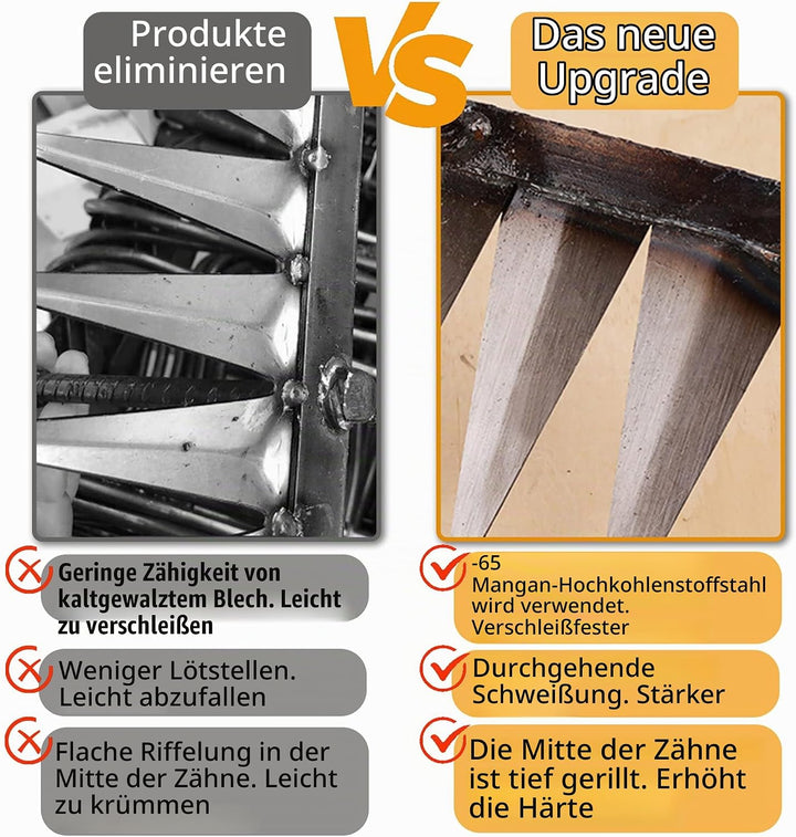 Garden Harke, Rechen Garten Unkrauthacke, Unkraut Entferner Gerät, Gartengeräte, Rasenrakel Grabegab