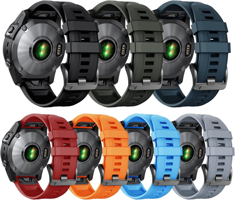 ANBEST Armband für Garmin Fenix 7 Pro/6 Pro/EPIX 2 Armband, 22mm Quick Fit Ersatzarmband für Fenix 6