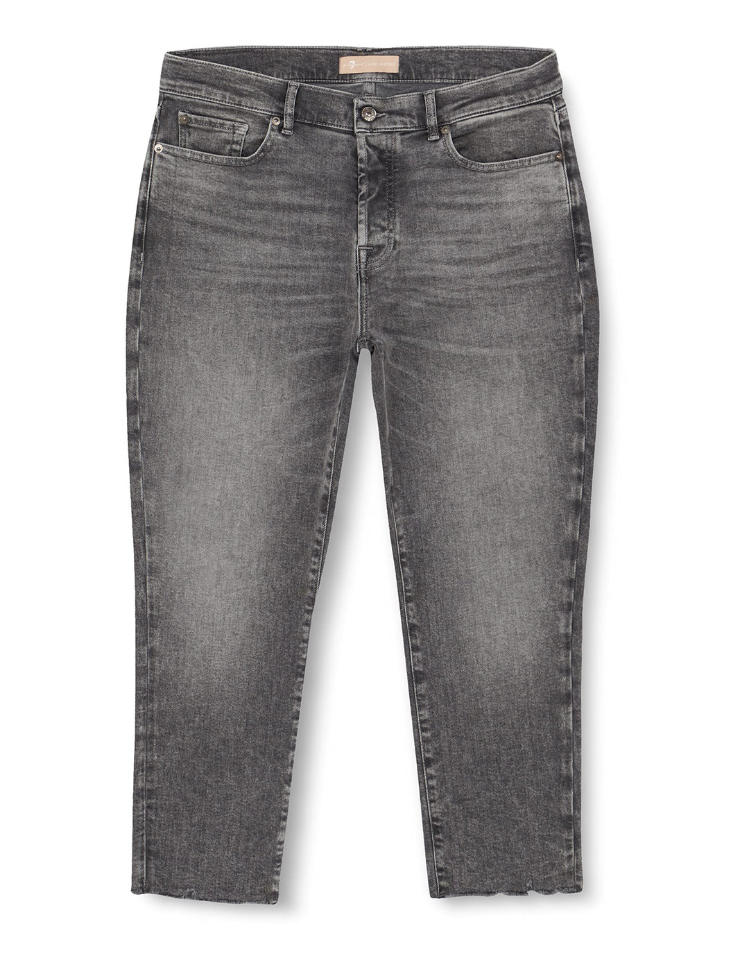 7 For All Mankind Damen Josefina Luxe Vintage with Worn Out Hem Jeans 23W / 23L Grau, 23W / 23L Grau