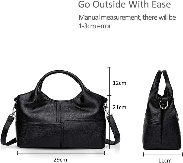 NICOLE & DORIS Damen handtaschen Mode Schultertaschen für Dame Henkeltaschen über der Schulter Umhän