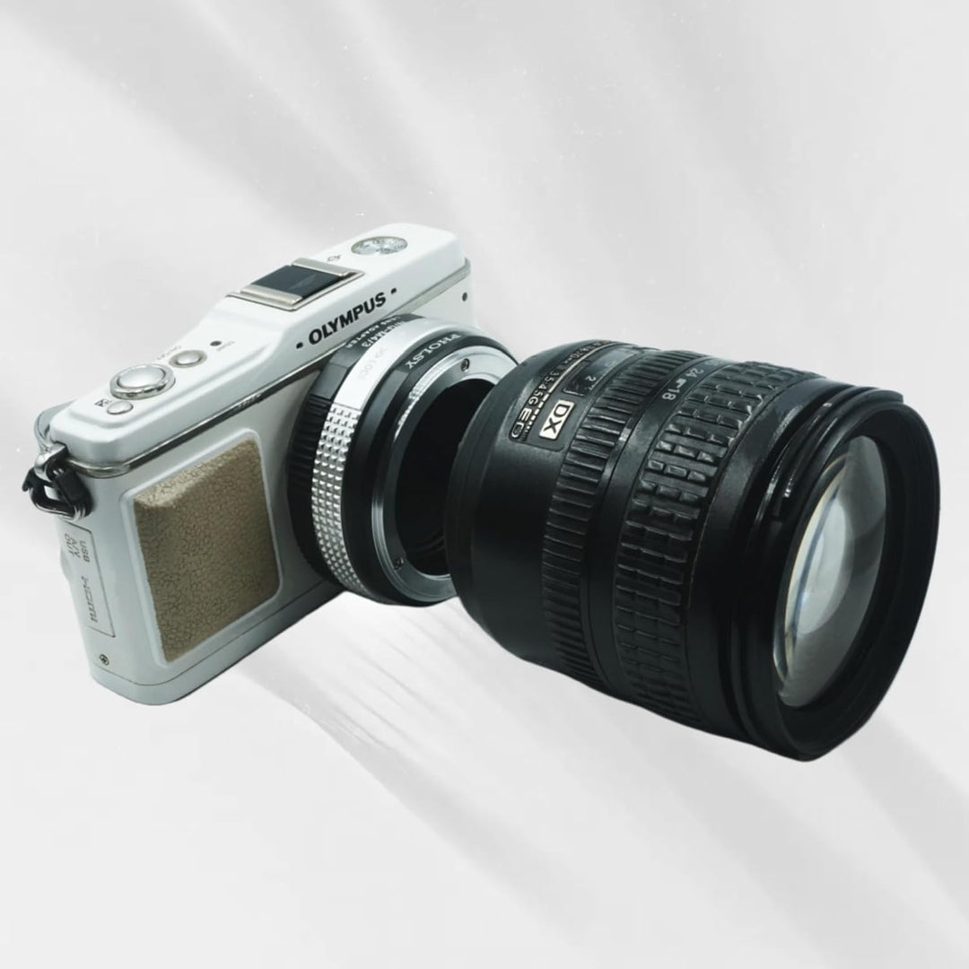 PHOLSY Objektivadapter mit Blendenring Nikkor G auf MFT Kompatibel für Nikon F (G) Objektiv auf M4/3
