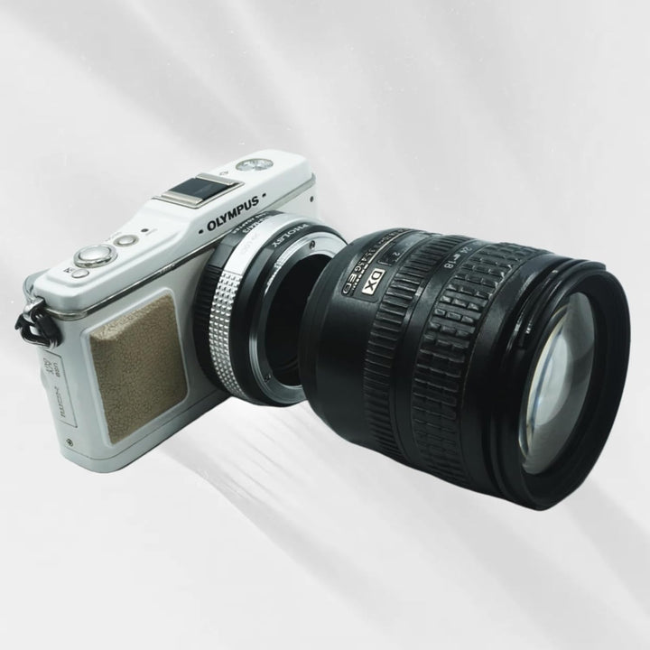 PHOLSY Objektivadapter mit Blendenring Nikkor G auf MFT Kompatibel für Nikon F (G) Objektiv auf M4/3