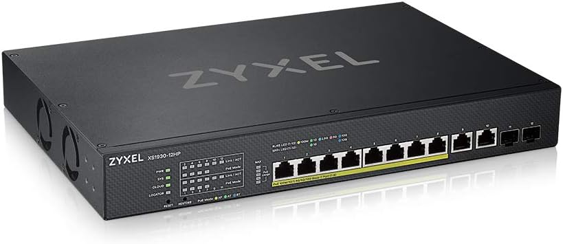 Zyxel NebulaFlex Smart-Managed PoE++ Switch 8 Ports Multi-Gigabit + 2 10G Kupfer- + 2 10G Fiber-Port