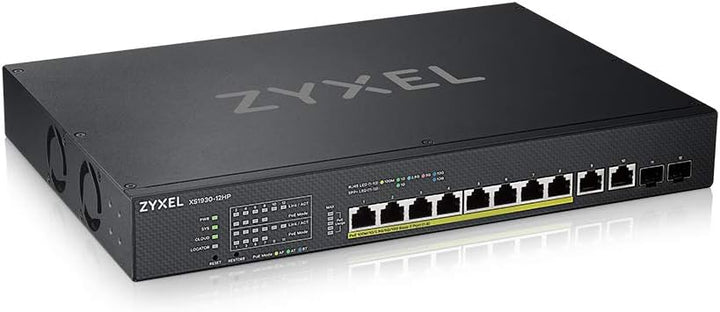 Zyxel NebulaFlex Smart-Managed PoE++ Switch 8 Ports Multi-Gigabit + 2 10G Kupfer- + 2 10G Fiber-Port