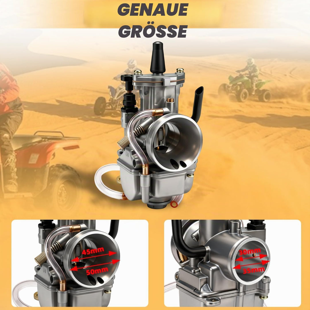 PWK 30 Power-Jet-Vergaser für Rennmotorrad, ATV, Geländemotorrad, Scooter, 30 mm KOSO 30MM, KOSO 30M