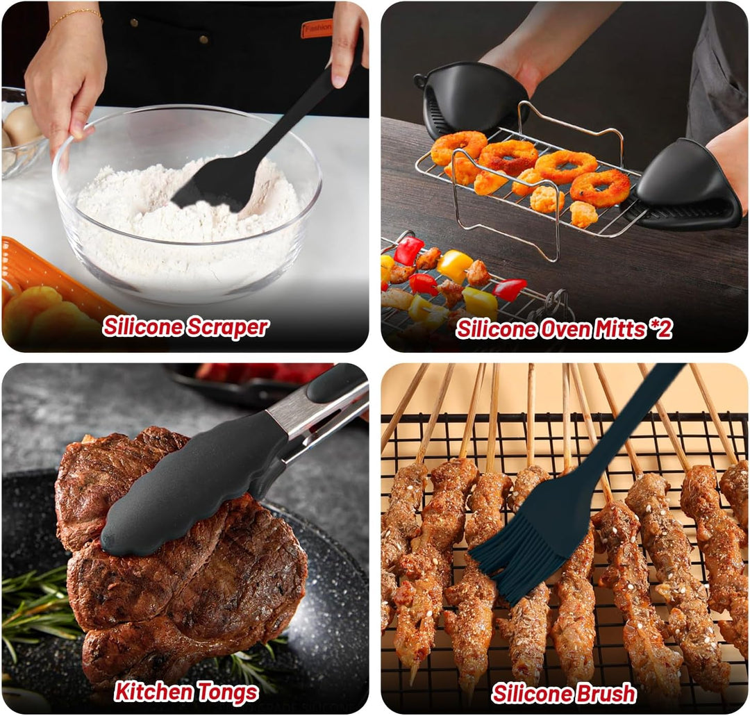 Tefal Heissluftfritteuse Zubehör - Airfryer Zubehör für Tefal EY9018 Dual Easy Fry 8,3 L | EY942B Du