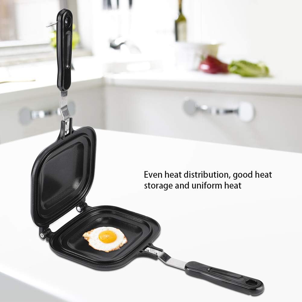 Sandwichmaker, Grillpresse, doppelseitiges, langlebiges Aluminium-Multifunktionsgerät zum Braten von