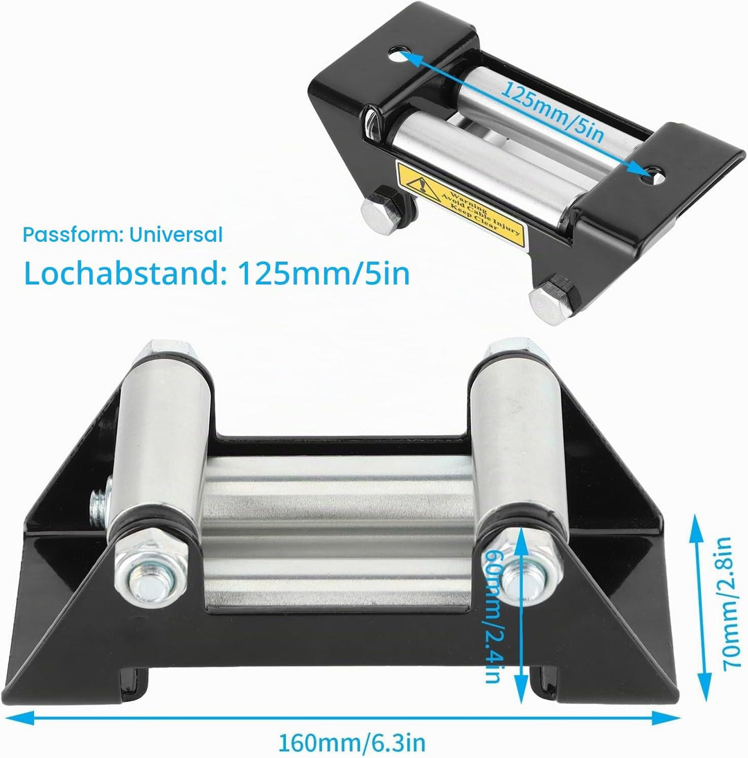 Seilwinde Seilrolle Seilführung Robust Nebeneinander 125 Mm Universell Fairlead einheiten des Fairle