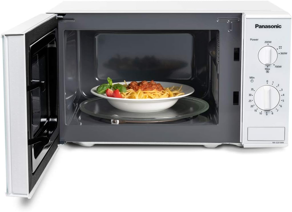 Panasonic NN-E201WMEPG Solo Mikrowelle (800 Watt, 20 Liter) weiss Weiss Ohne