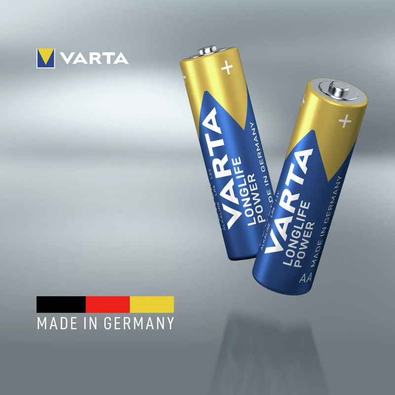 VARTA Batterien AA, 40 Stück, Longlife Power, Alkaline, 1,5V, für Spielzeug, Funkmäuse, Taschenlampe