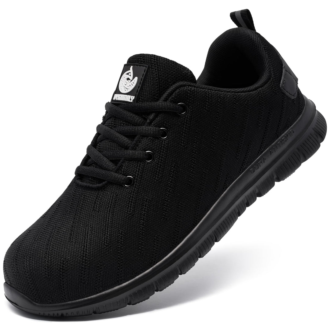 DYKHMILY Sicherheitsschuhe Damen Herren Pannensichere Arbeitsschuhe Leichte Stahlkappenschuhe Sportl