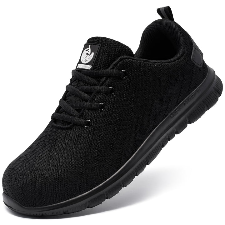 DYKHMILY Sicherheitsschuhe Damen Herren Pannensichere Arbeitsschuhe Leichte Stahlkappenschuhe Sportl