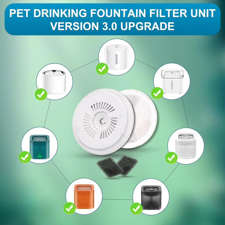 Katzenbrunnen Filter, 10 Stück für Petkit Eversweet Solo SE Solo 2 3 Pro 3 2s Katzen Trinkbrunnen mi