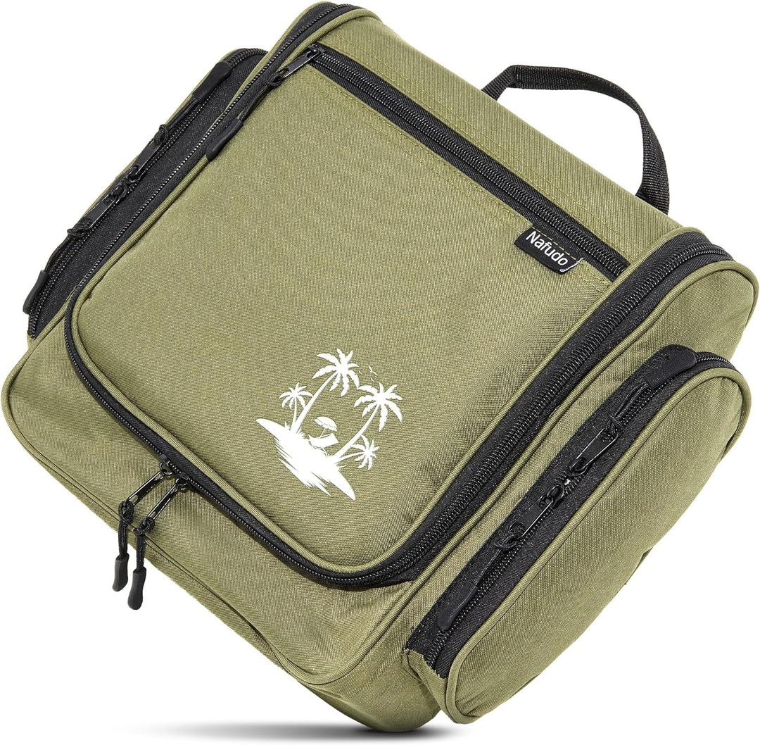 NAFUDO Kulturtasche | Grosser Kulturbeutel zum Aufhängen [Premium-FERTIGUNG] Waschtasche & Beautycas