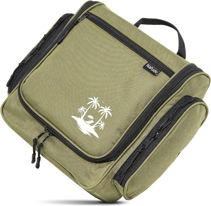 NAFUDO Kulturtasche | Grosser Kulturbeutel zum Aufhängen [Premium-FERTIGUNG] Waschtasche & Beautycas