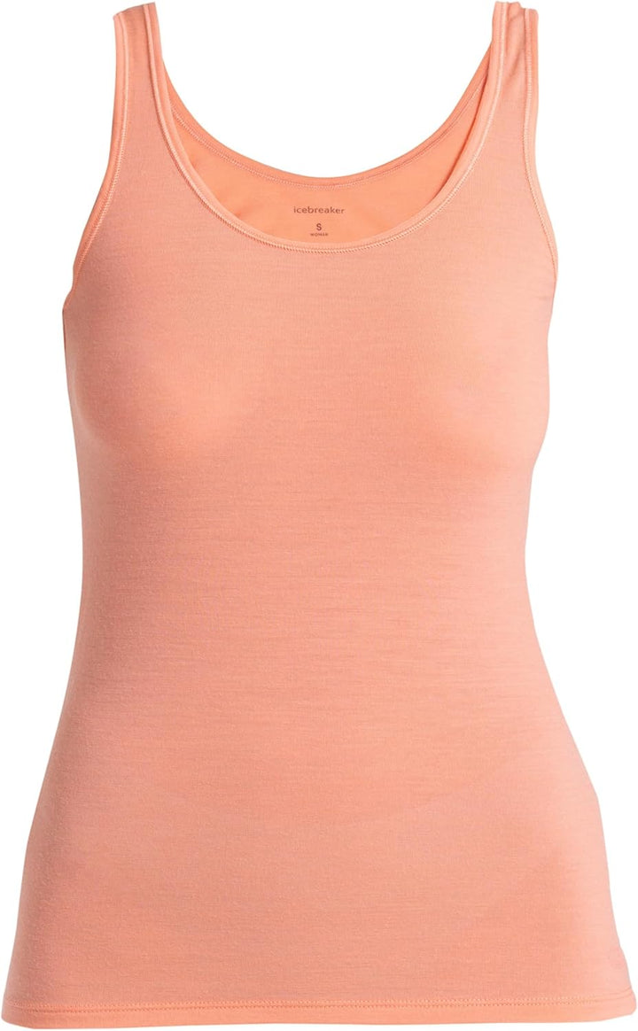 Icebreaker Damen Siren Tank Top - Sporttop Damen - Merinowolle Unterwäsche XS Glow, S
