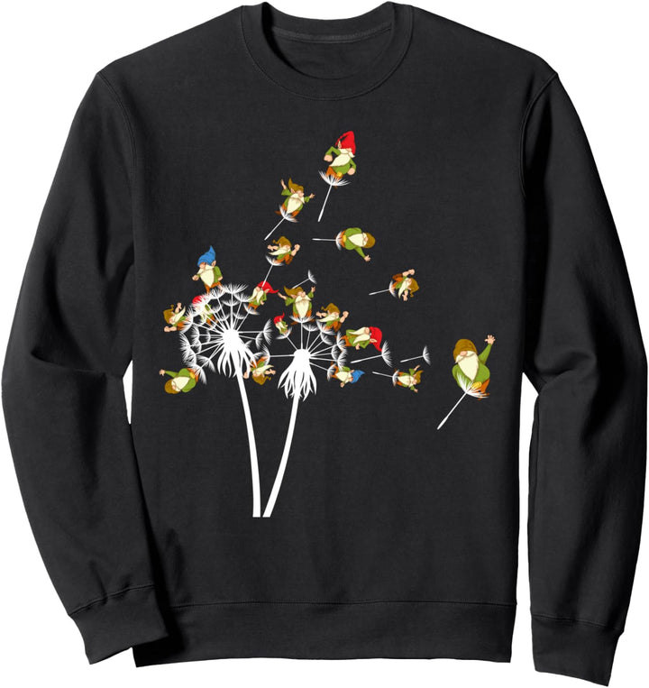 Garten Zwerg Gärtner Lustiges Pusteblume Gartenzwerg Sweatshirt