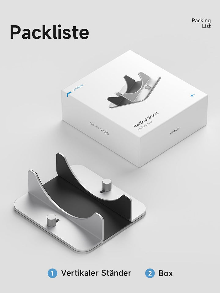 Hagibis Mac mini m4 Pro Stand | Aluminiumlegierung-Halterung Für Mac mini M4/M4 Pro 2024 – Kühlender