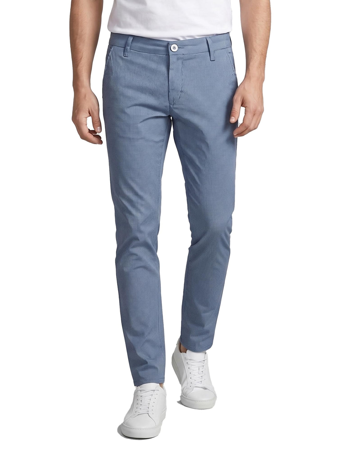 Rock Creek Herren Chino Hose Slim Fit Business Hosen RC-2154 34W / 32L Himmelblau, 34W / 32L Himmelb