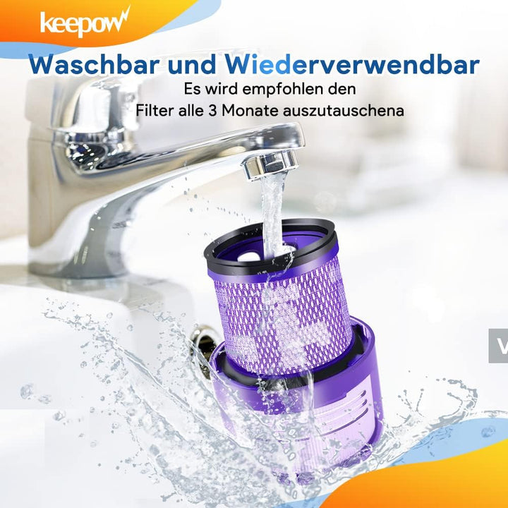 KEEPOW V11 Filter für Dyson, Filter für Dyson V11 V15, 2 Stück Ersatz Filter für SV14 SV17 SV22 Abso