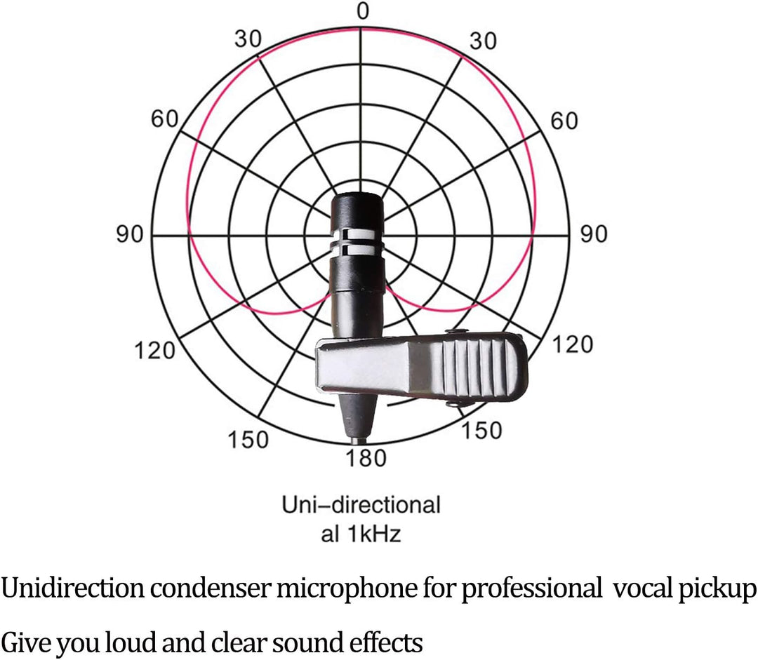 Lavalier Mikrofon Revers Mikrofon für Shure kabellos Bodypack Transmitter Taschensender -Unidirektio