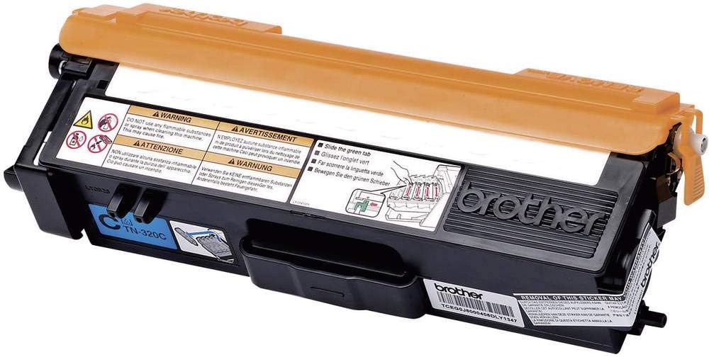 Brother Original Tonerkassette TN-320C cyan (für Brother HL-4140CN, HL-4570CDW, HL-4150CDN, HL-4570C