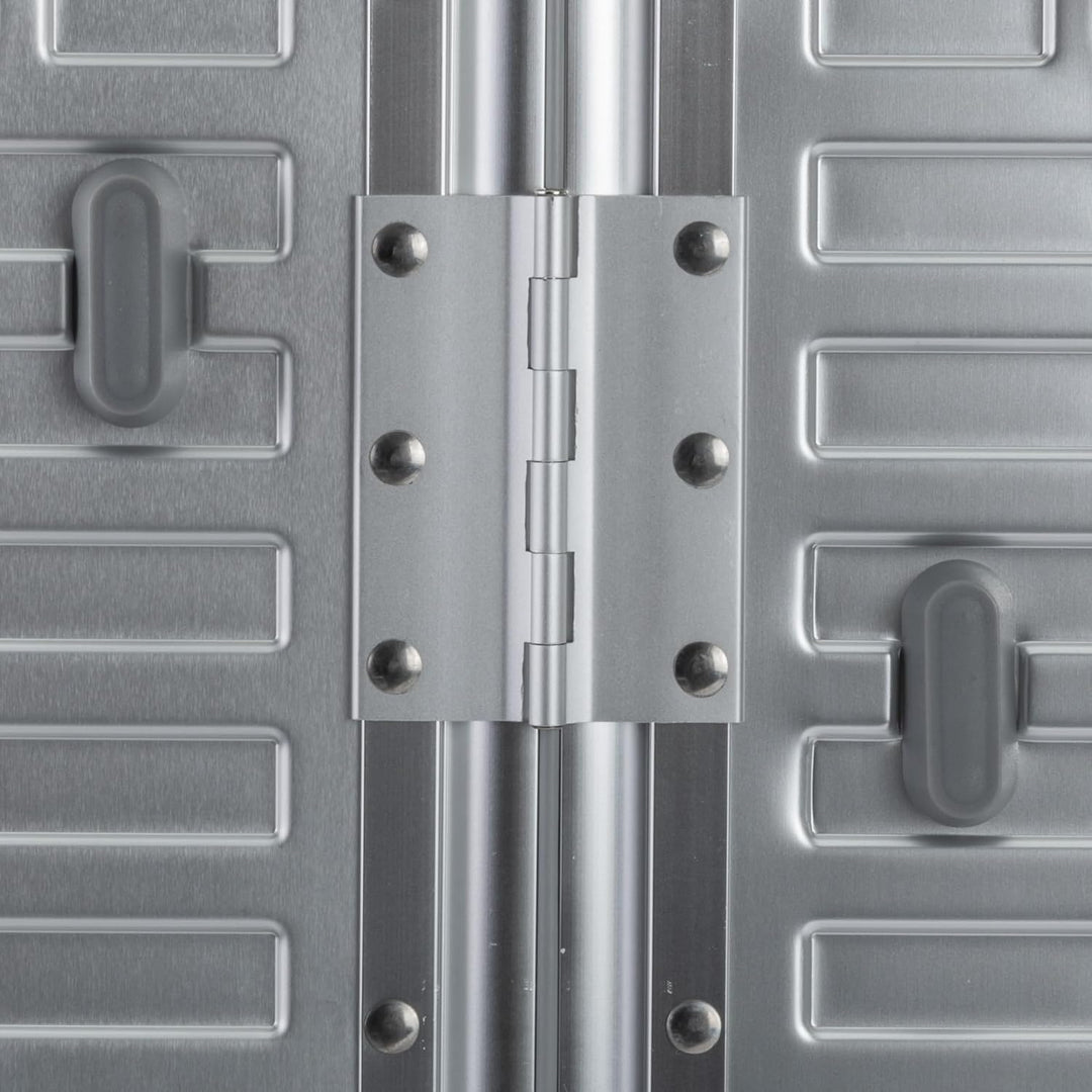 Travelhouse 100% Aluminium Handgepäck Koffer Tokyo 55cm- Mit 2X TSA und 4 Silent Move Doppelrollen V