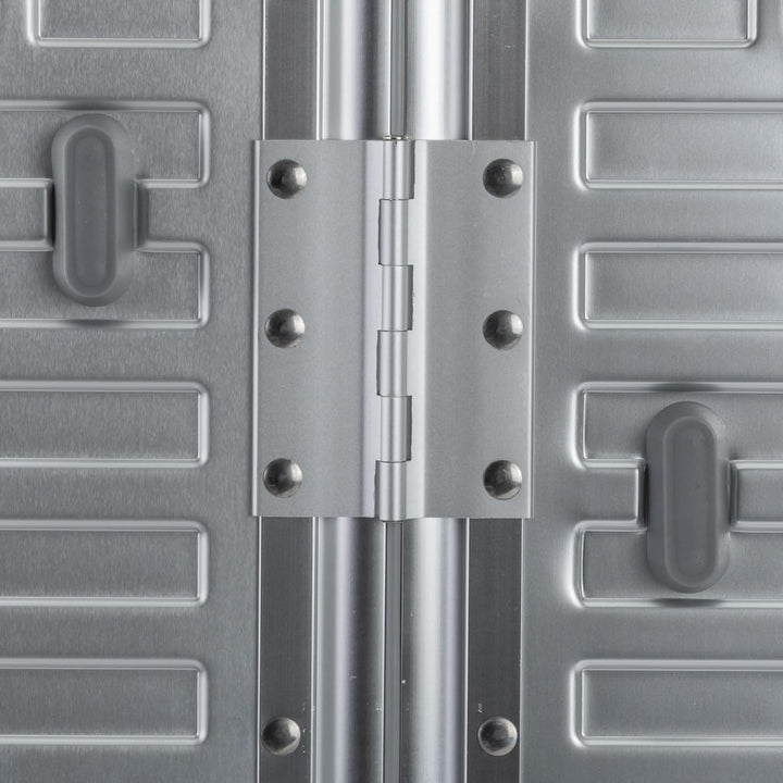 Travelhouse 100% Aluminium Handgepäck Koffer Tokyo 55cm- Mit 2X TSA und 4 Silent Move Doppelrollen V