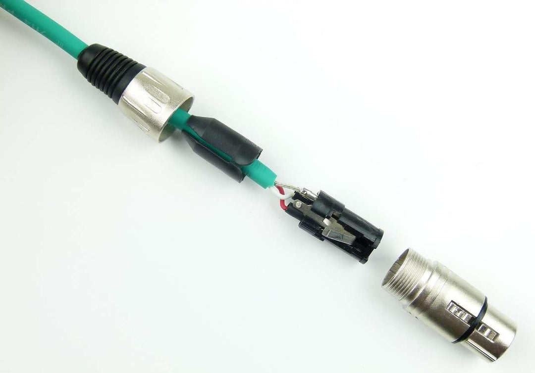 Adam Hall Cables 2 Stück K3MMF1000GRN Mikrofonkabel 10m Grün XLR female auf XLR male DMX Audio Kabel