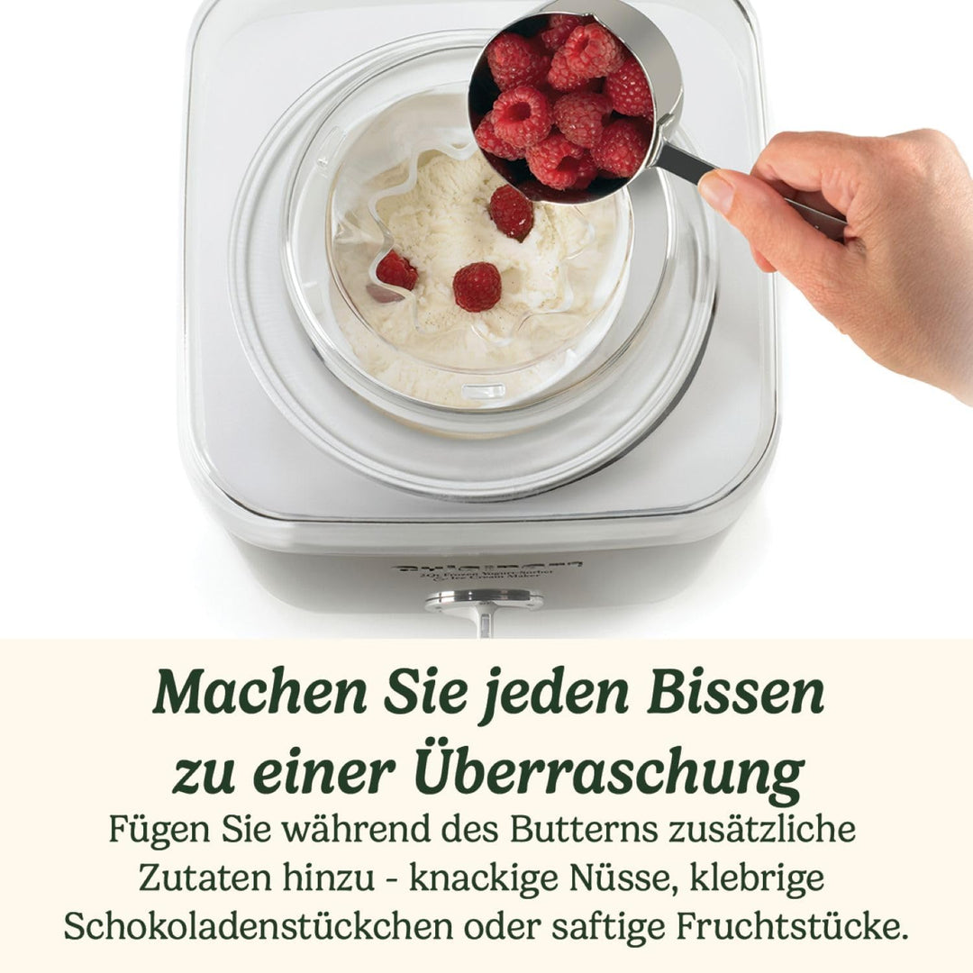 Cuisinart Eismaschine Ice Cream Deluxe, 2 L Fassungsvermögen, Edelstahl, ICE30BCE 1x 2L Uno Cream Si