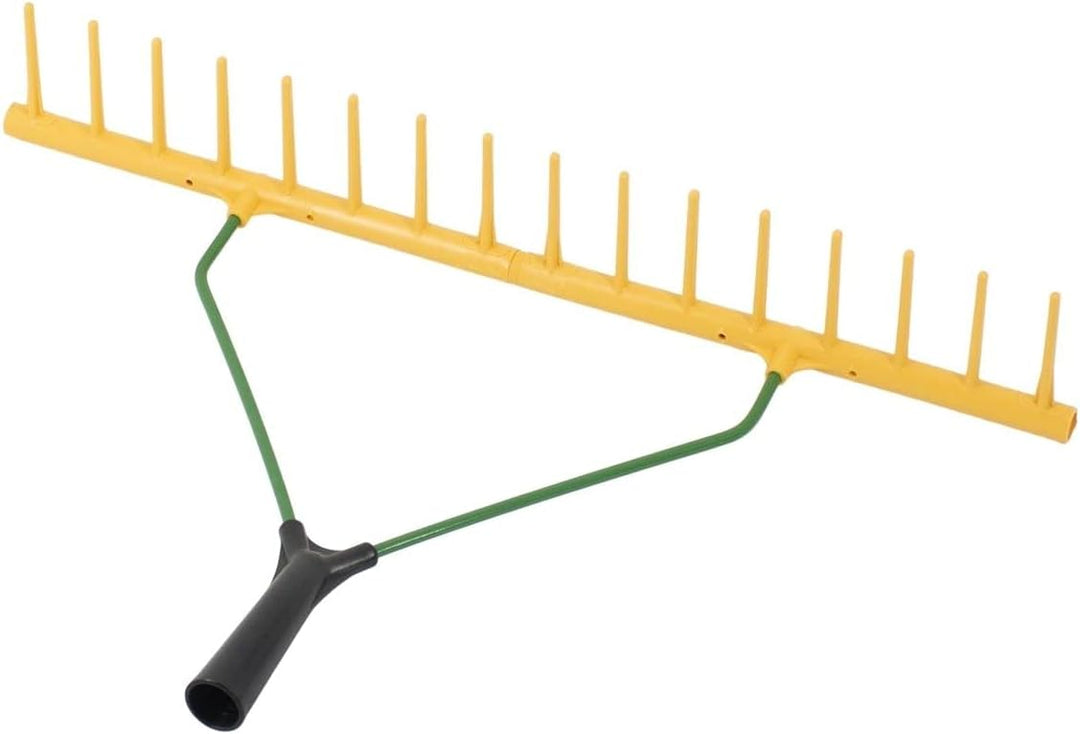 Rekord Rechen mit 16 Zinken aus Kunststoff, einseitig - ohne Stiel Breite: 64 cm Gartenrechen, Heure
