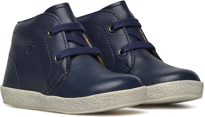 Falcotto Schnürschuhe aus gebürstetem Nappaleder 19 EU Blau Navy F Do Osso 1c50, 19 EU Blau Navy F D