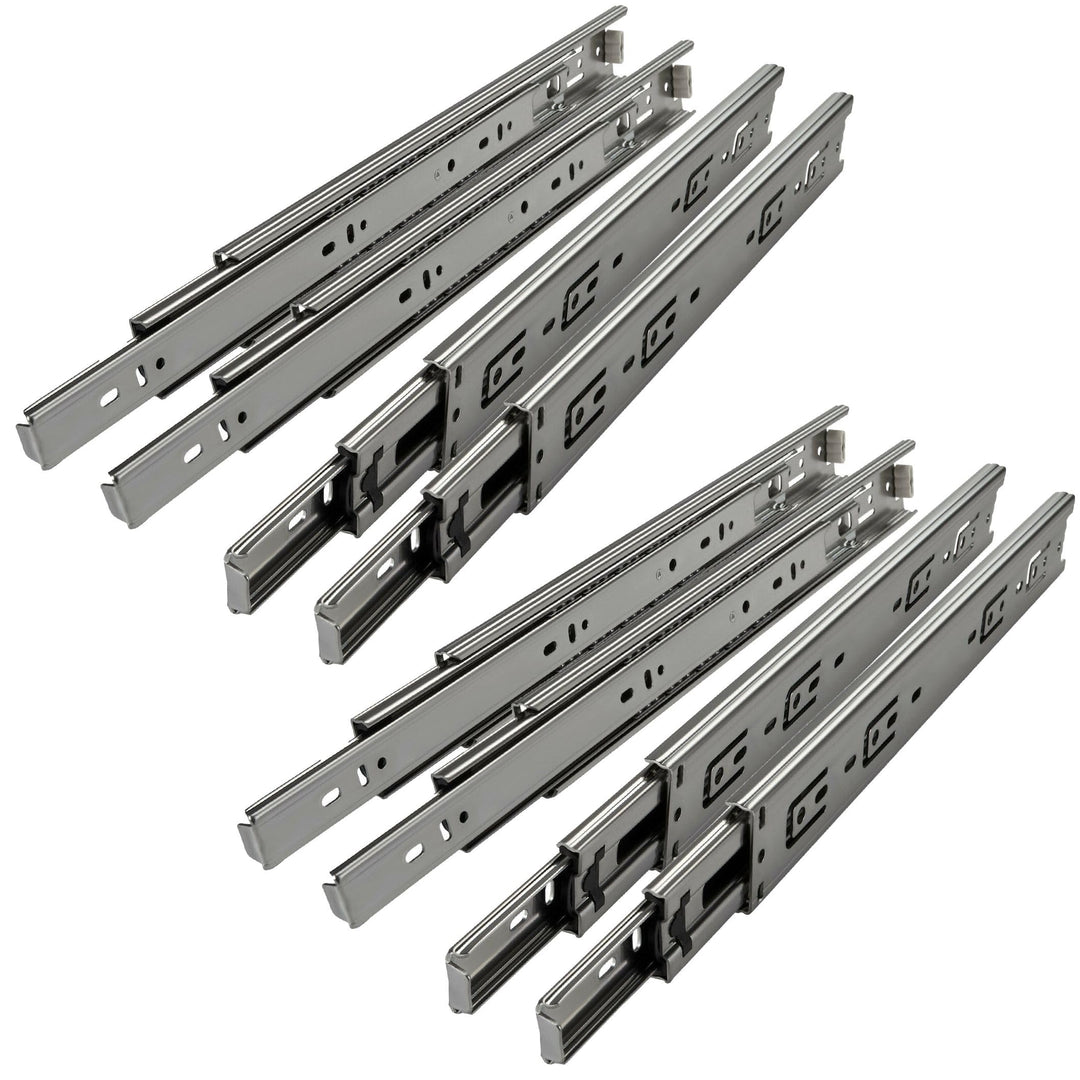 SOTECH 4 Paar (8 Stück) Vollauszüge KV1-45-H45-L350-NF 350 mm (eingeschoben) Schubladenauszug kugelg
