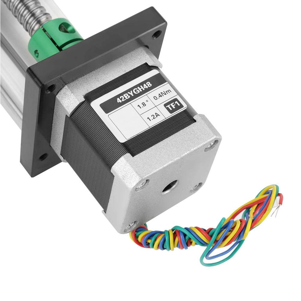 100mm Linearschienenschlitten, 1204 Kugelumlaufspindel Linearhubantrieb mit Schrittmotor für DIY CNC