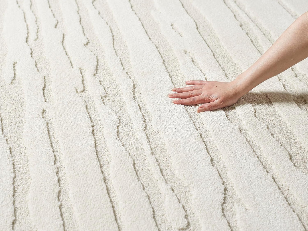 the carpet Everest - Moderner Kurzflor Teppich Hoch-Tief-Struktur, 3D-Effekt, weiche Oberfläche und