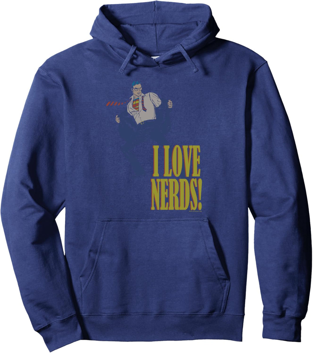 Superman I Love Nerds Pullover Hoodie