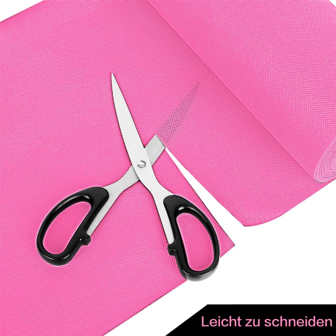 Tischdeckenrolle, 0.8 × 25M, Dunkelrosa, Einweg Vlies Stoffähnlich Tischdecke Rolle, Meterware Tisch