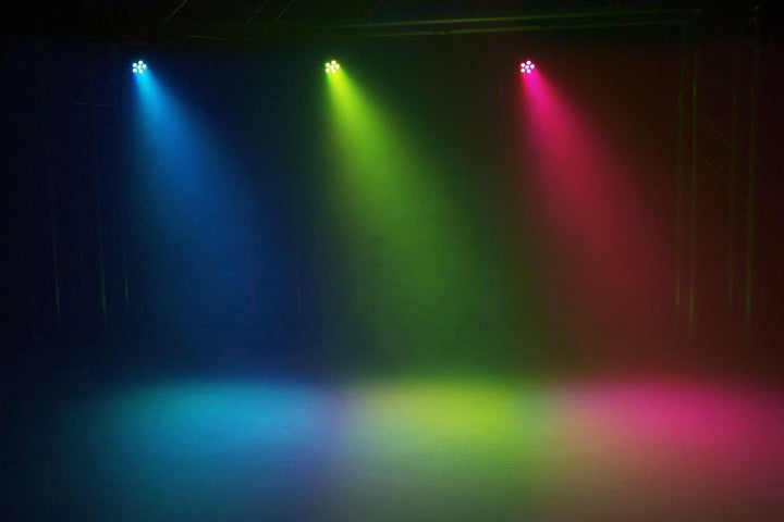 BeamZ SlimPar30 - LED PAR Scheinwerfer - 6x 3 Watt - DJ Licht mit Fernbedienung - Discolicht Partyli
