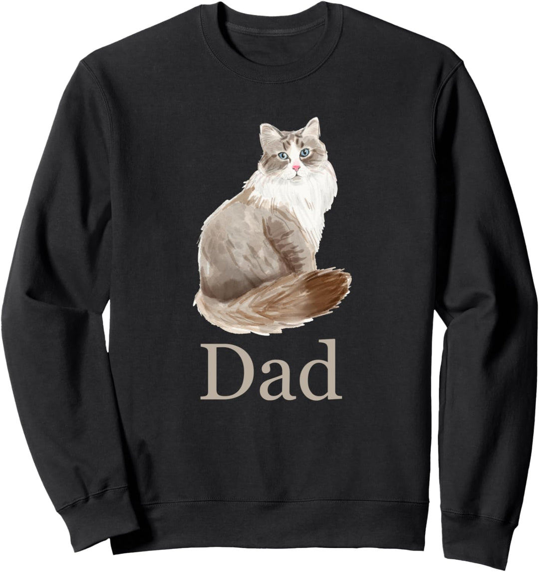 Sibirisches Katzen-Papa-Shirt, Cat Daddy Tee von Cat Dad Present Sweatshirt