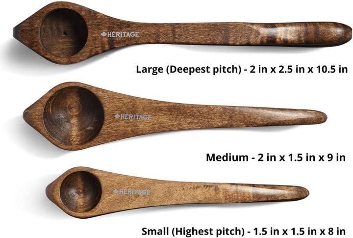 Heritage Musical Spoons Percussion Instrument, handgefertigtes kanadisches Ahornholz, natürlicher Ho