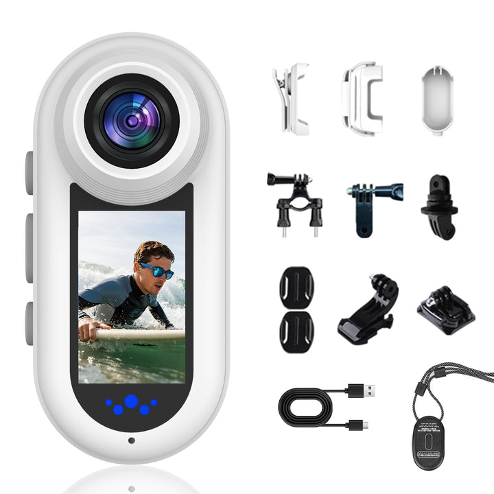 4K Body Cam Daumengrösse Magnetische Tragbare WiFi Wasserdicht POV Kamera | Mit Zubehör, Körperkamer