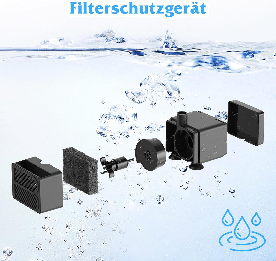 AISITIN 4W Solar Springbrunnen für Aussen, Dreischichtiges Fliesswasser-Set mit Wasserpumpe,Vogelbad