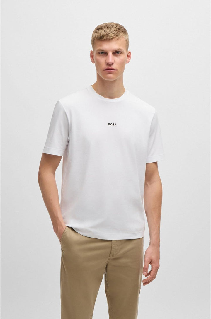 BOSS Tchup Herren T-Shirt, T-Shirt, 50473278, Weiss, 50473278 XL
