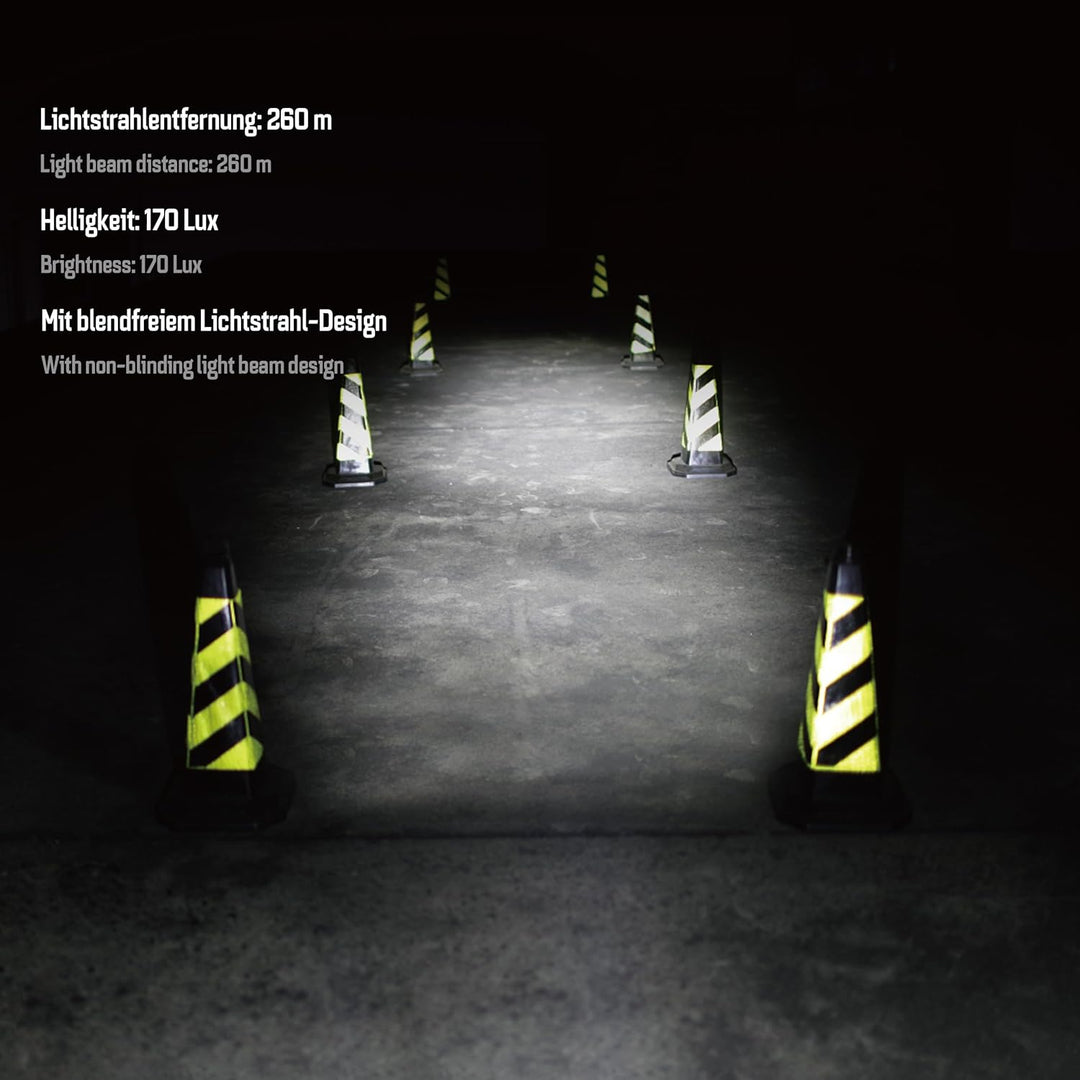 E-Bike Frontlicht 170 Lux Hammer E170 – LED Fahrradlampe, StVZO & ECE zugelassen, Aluminium/ABS Gehä