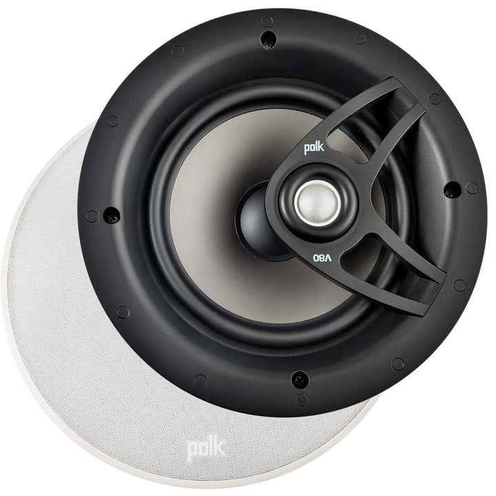 Polk Audio V 80 Hochleistungs-Decken-Einbaulautsprecher, weiss