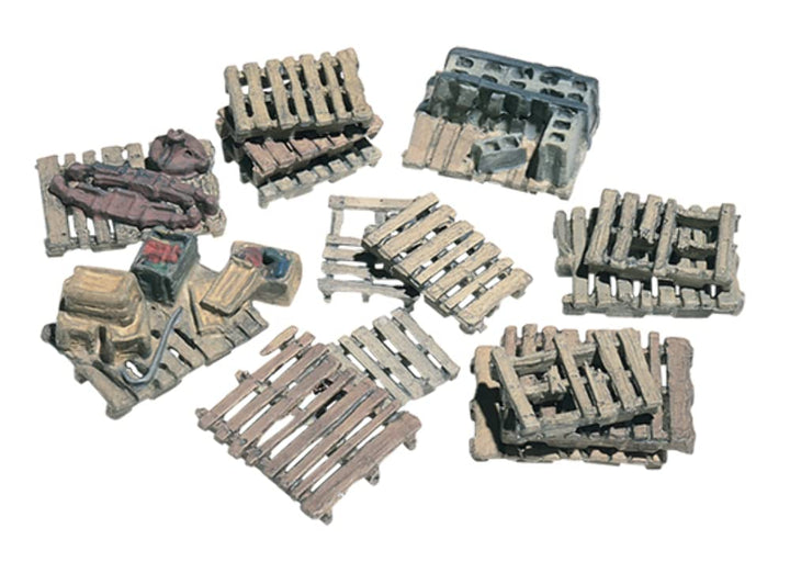 Woodland Scenics D204 verschiedene Palletten Verladungspaletten zum selbstanmalen Bausatz Assorted S