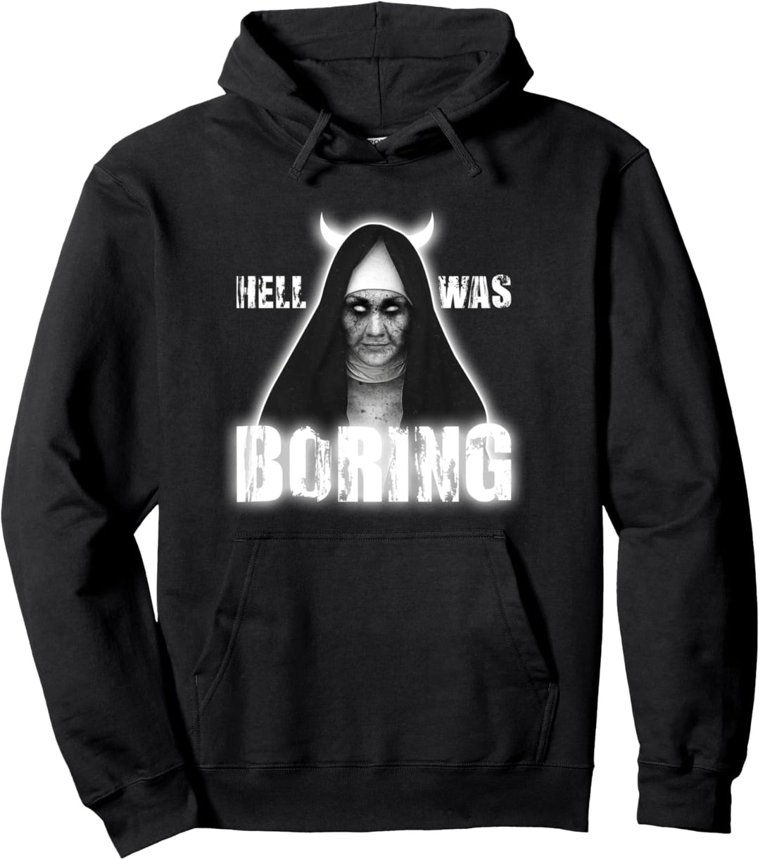 Emo Goth - Hell Was Boring - Engel Gothic Okkult Pullover Hoodie