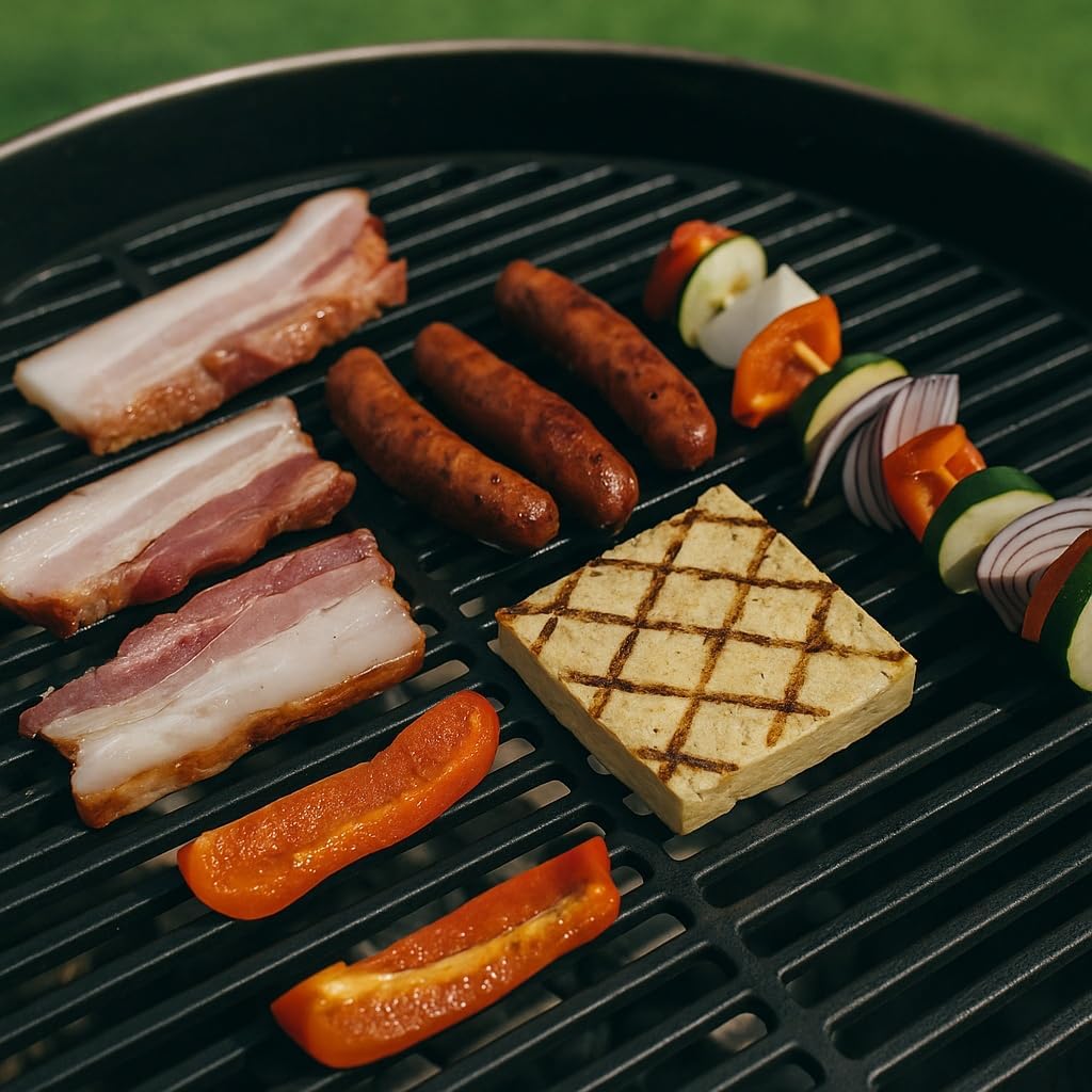 Gusseisen Grillrost rund 54,5 cm massiv für Kugelgrill und Rundgrill Ø 54.5 x 0.9 cm, Ø 54.5 x 0.9 c